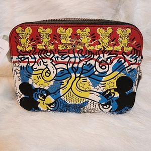 Coach. Keith Haring Mickey Camera Bag. NWT